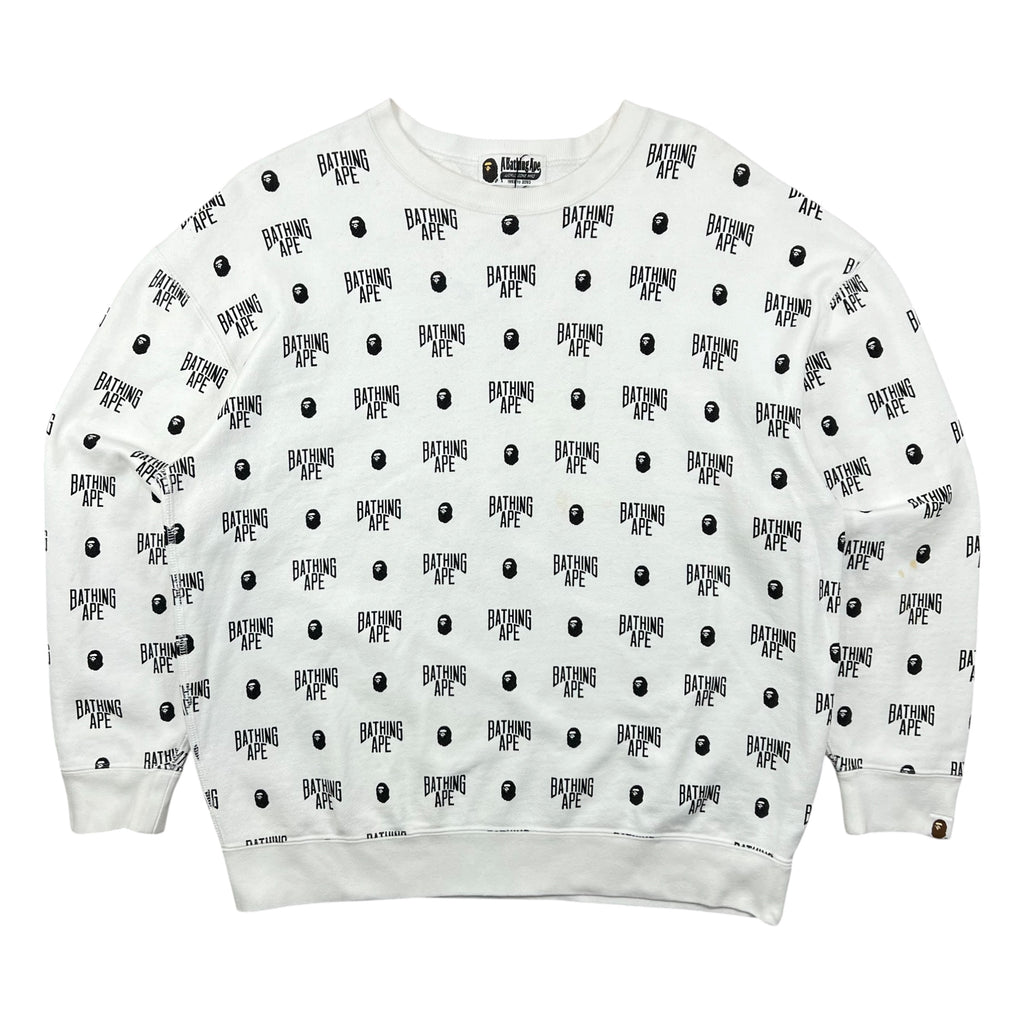 BAPE MONOGRAM CREWNECK SWEATSHIRT