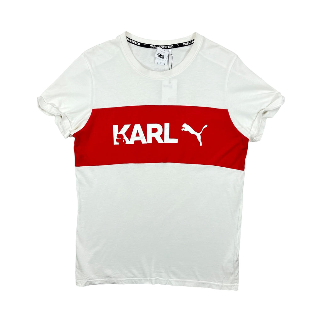 PUMA X KARL  LAGERFELD WHITE TEE