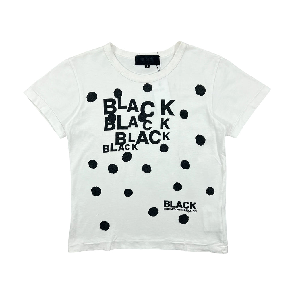 BLACK COMME DES GARCONS WHITE COTTON TEE