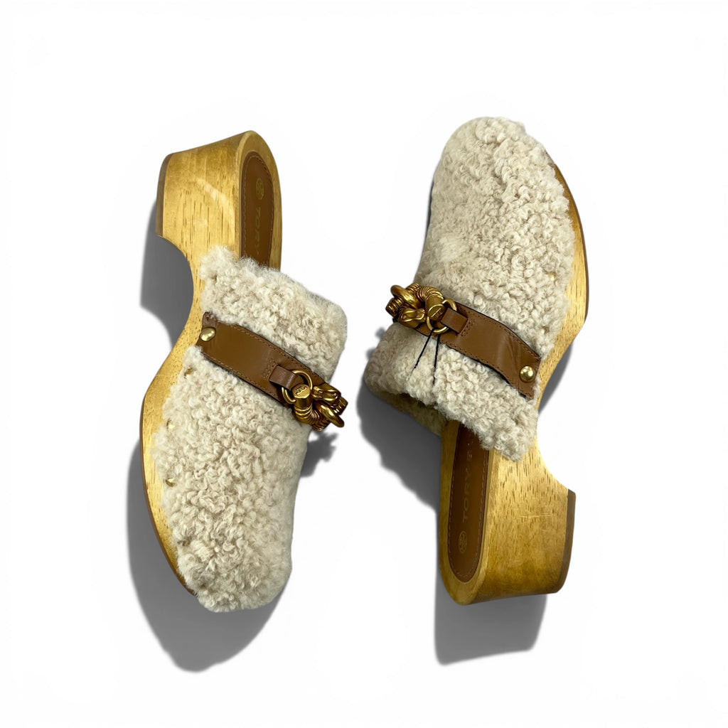 TORY BURCH JESSA SHEARLING CLOG