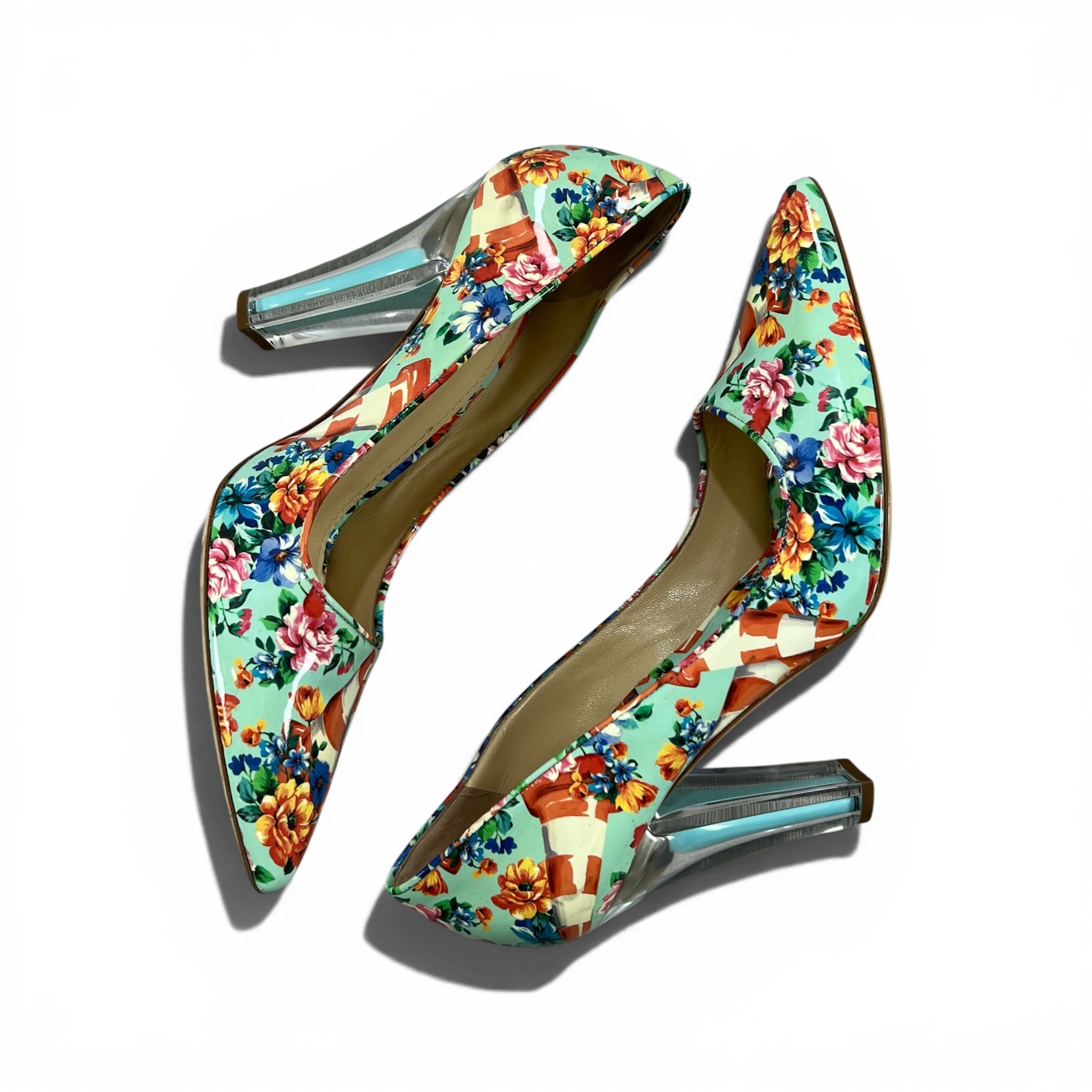 MOSCHINO PUMPS VIBRANT FLORAL