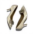 SALVATORE FERRAGAMO BEIGE PATENT