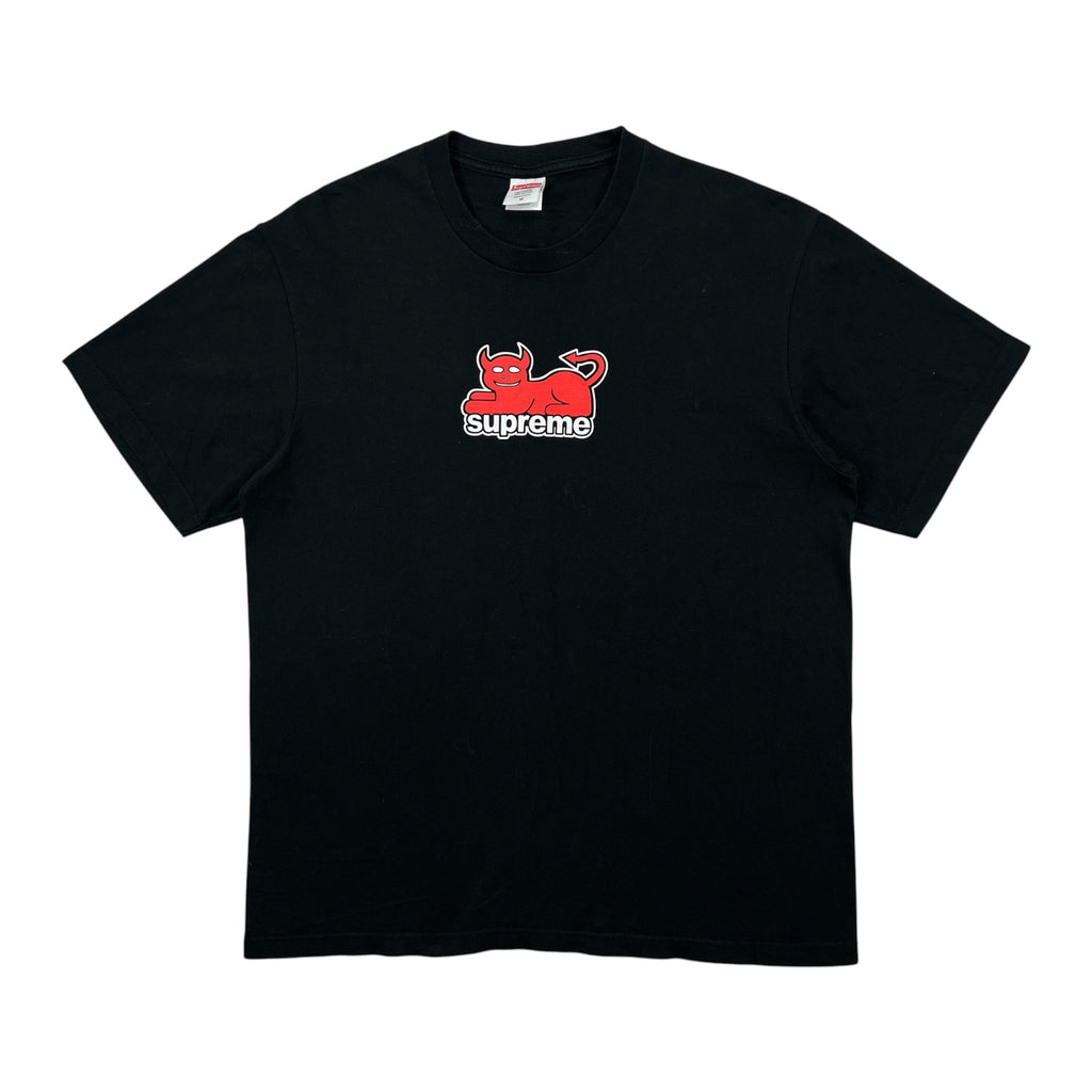 SUPREME X TOY MACHINE DEVIL CAT TEE