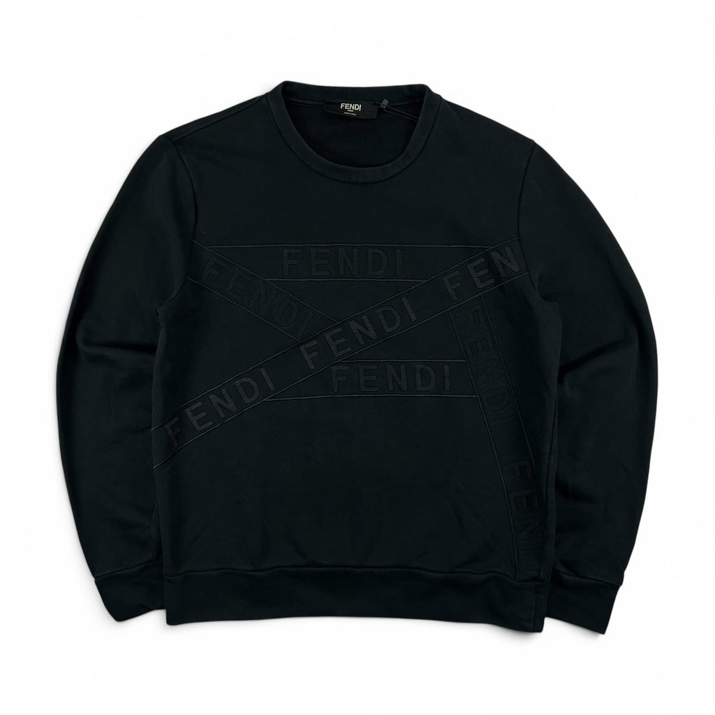 FENDI LOGO TAPE SWEATSHIRT