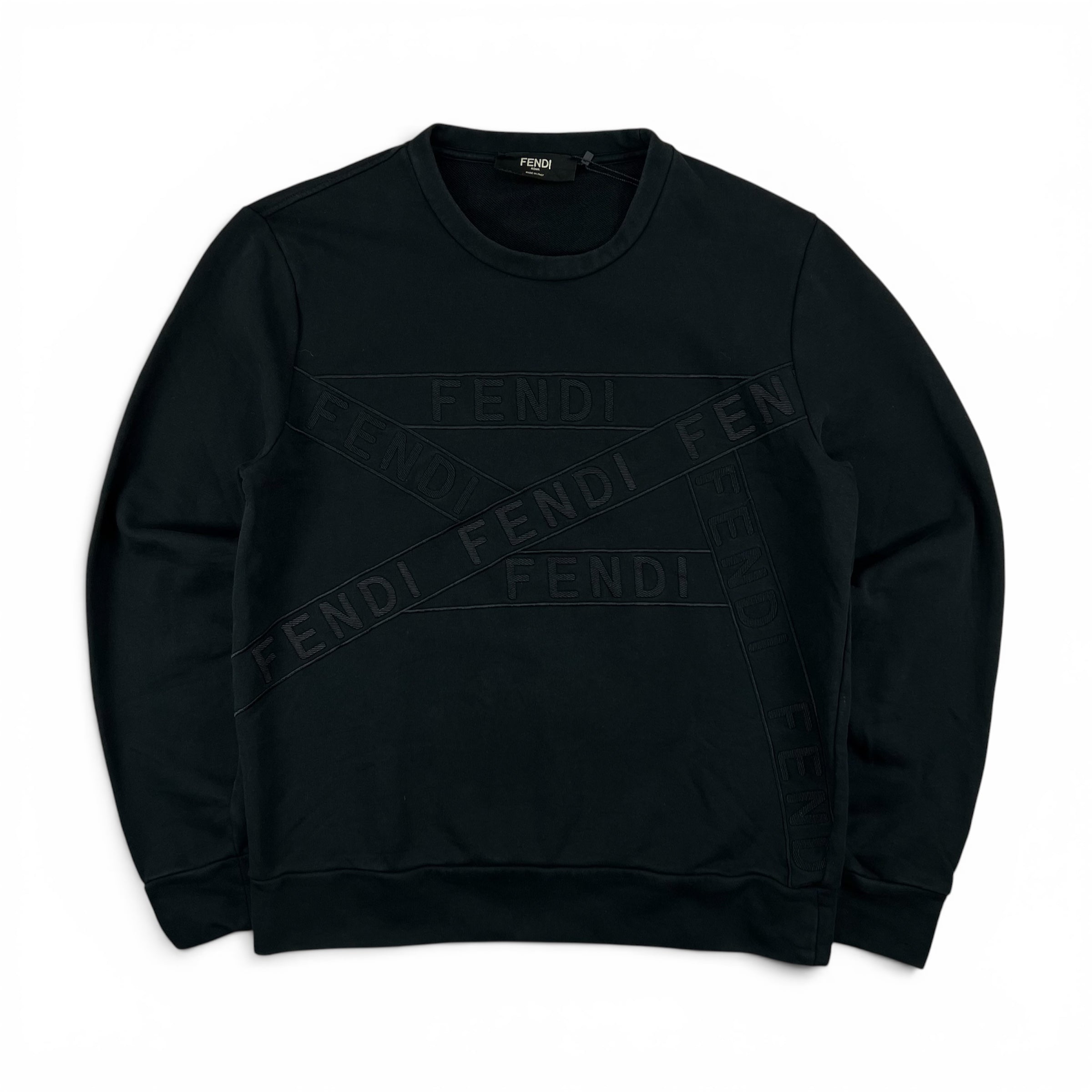 FENDI LOGO TAPE SWEATSHIRT