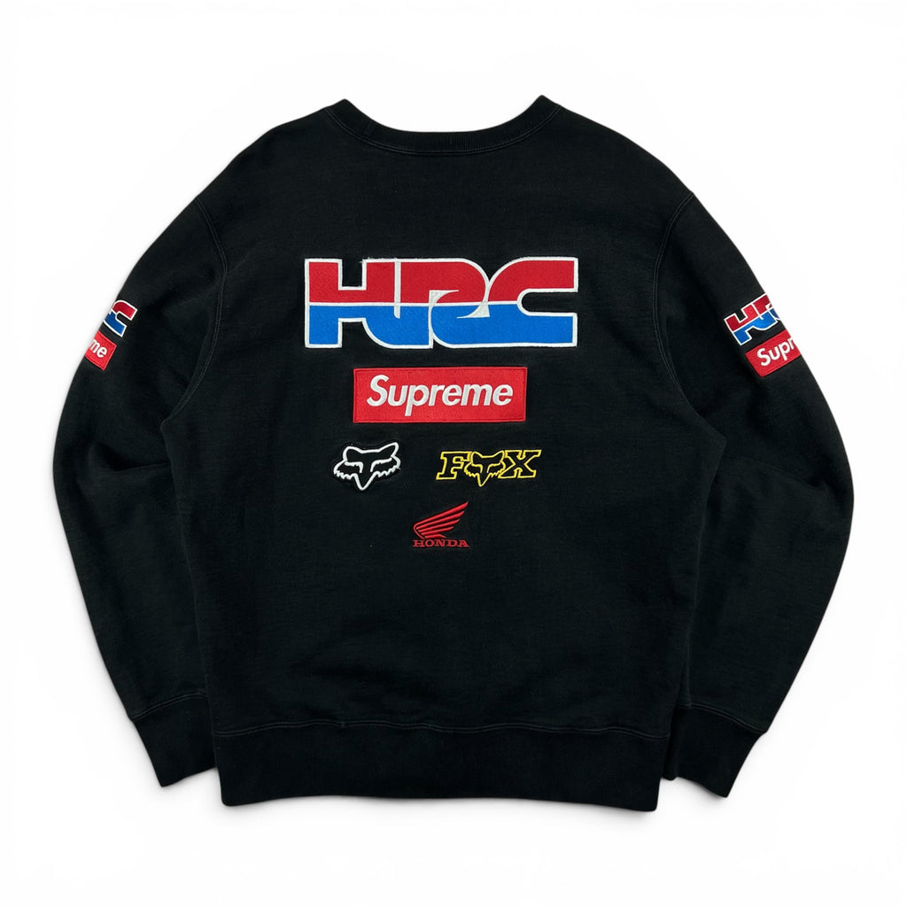 SUPREME X HONDA X FOX RACING CREWNECK SWEATSHIRT