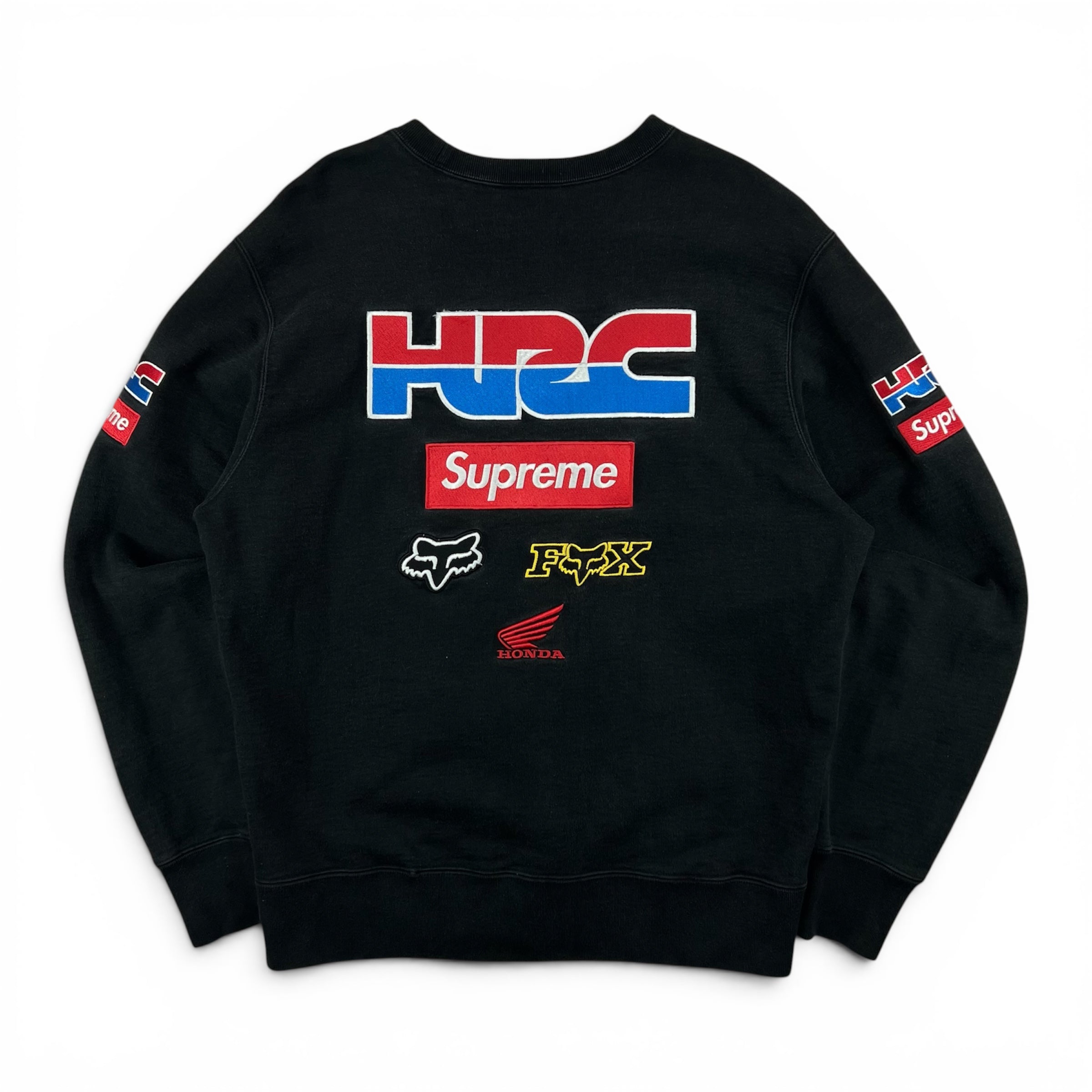 SUPREME X HONDA X FOX RACING CREWNECK SWEATSHIRT