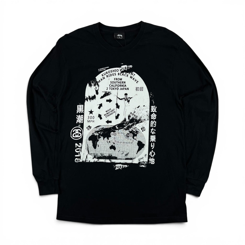 STUSSY "BLACK WAVE" L/S