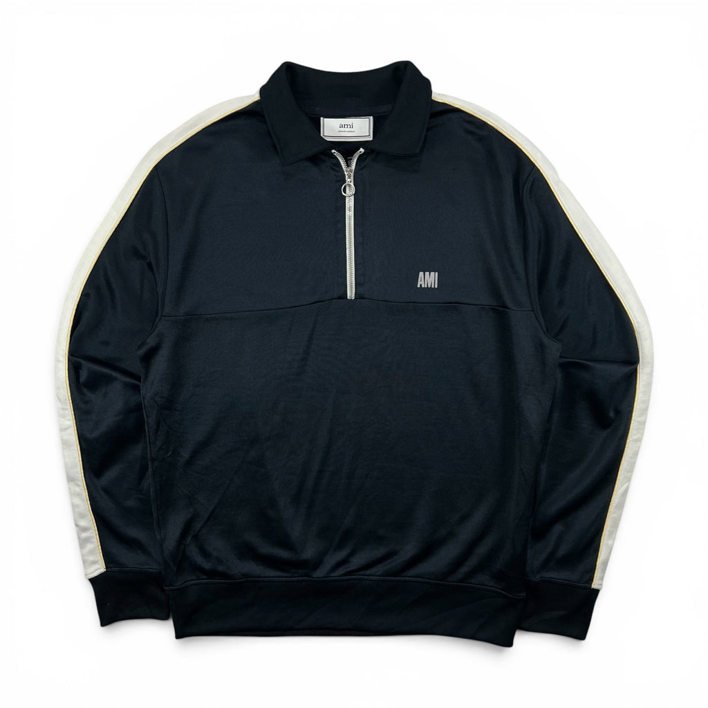 AMI PARIS HALF-ZIP TRACK JACKET
