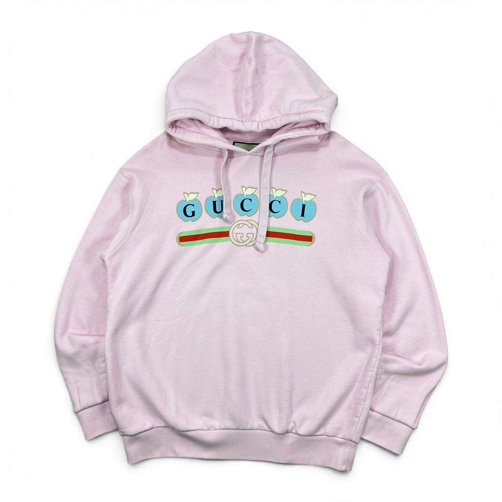 GUCCI PINK APPLE GRAPHIC HOODIE