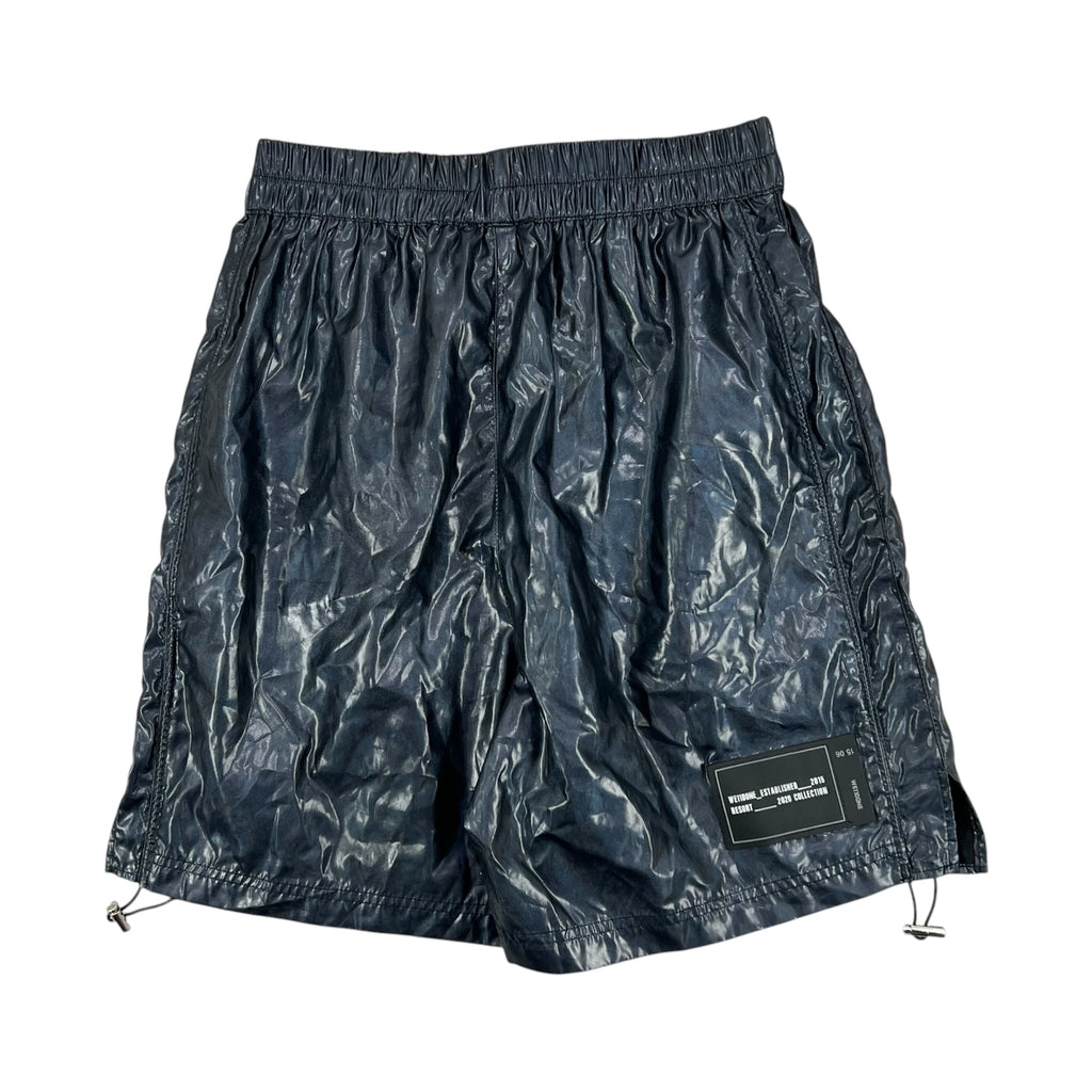 WE11DONE GLOSSY RIPSTOP SHORTS