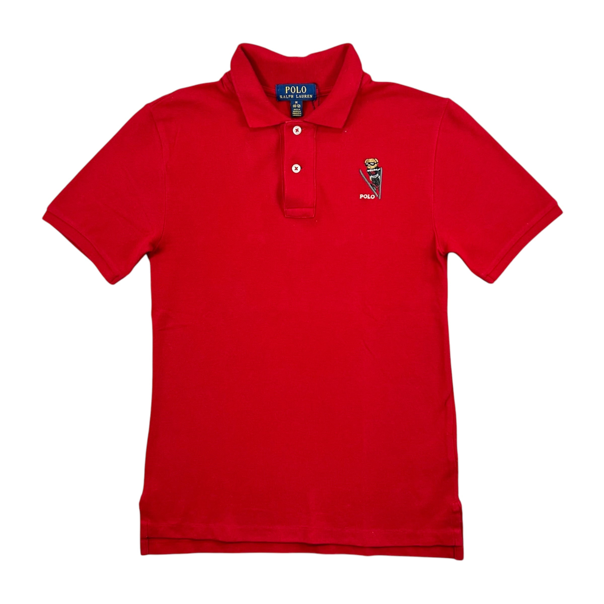 POLO RALPH LAUREN P/S EMBROIDERED SKIING BEAR
