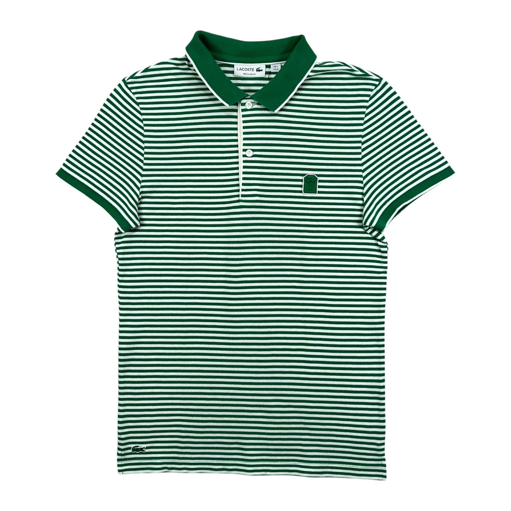 LACOSTE GREEN STRIPED P/S