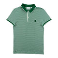 LACOSTE GREEN STRIPED P/S