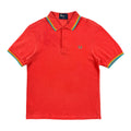 FREDPERRY TWIN TIPPING COLAR AND CUFFS P/S