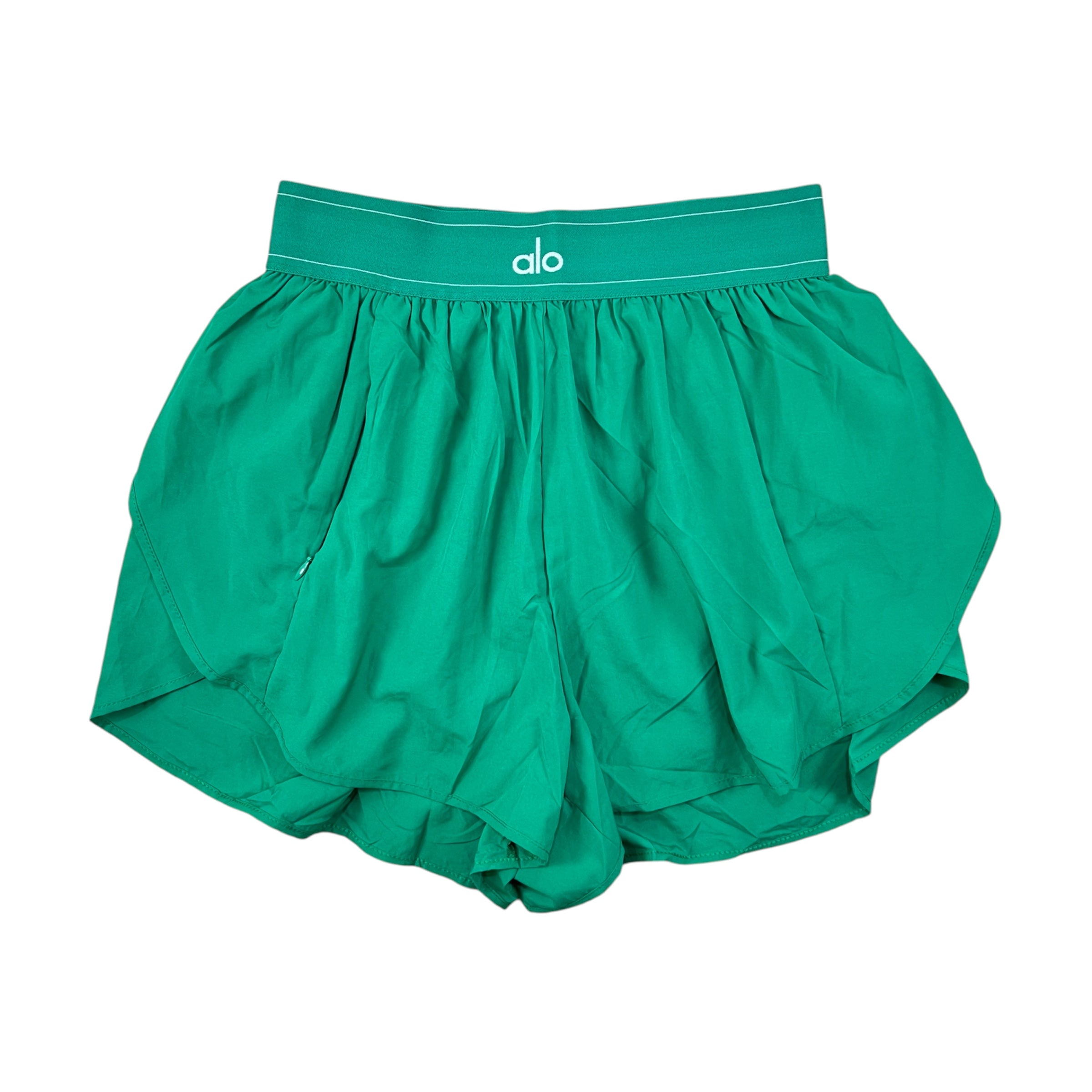 ALO YOGA MATCH POINT SHORTS VIBRANT GREEN