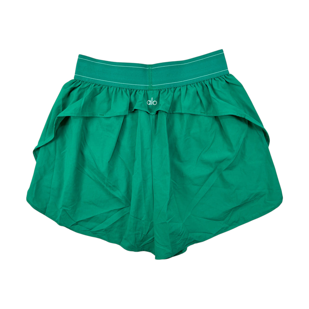 ALO YOGA MATCH POINT SHORTS VIBRANT GREEN
