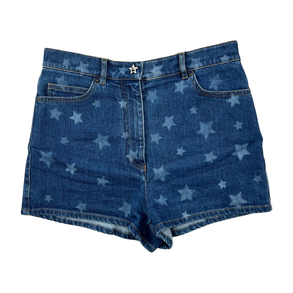 VALENTINO DENIM STAR PRINT PATTERN SHORT