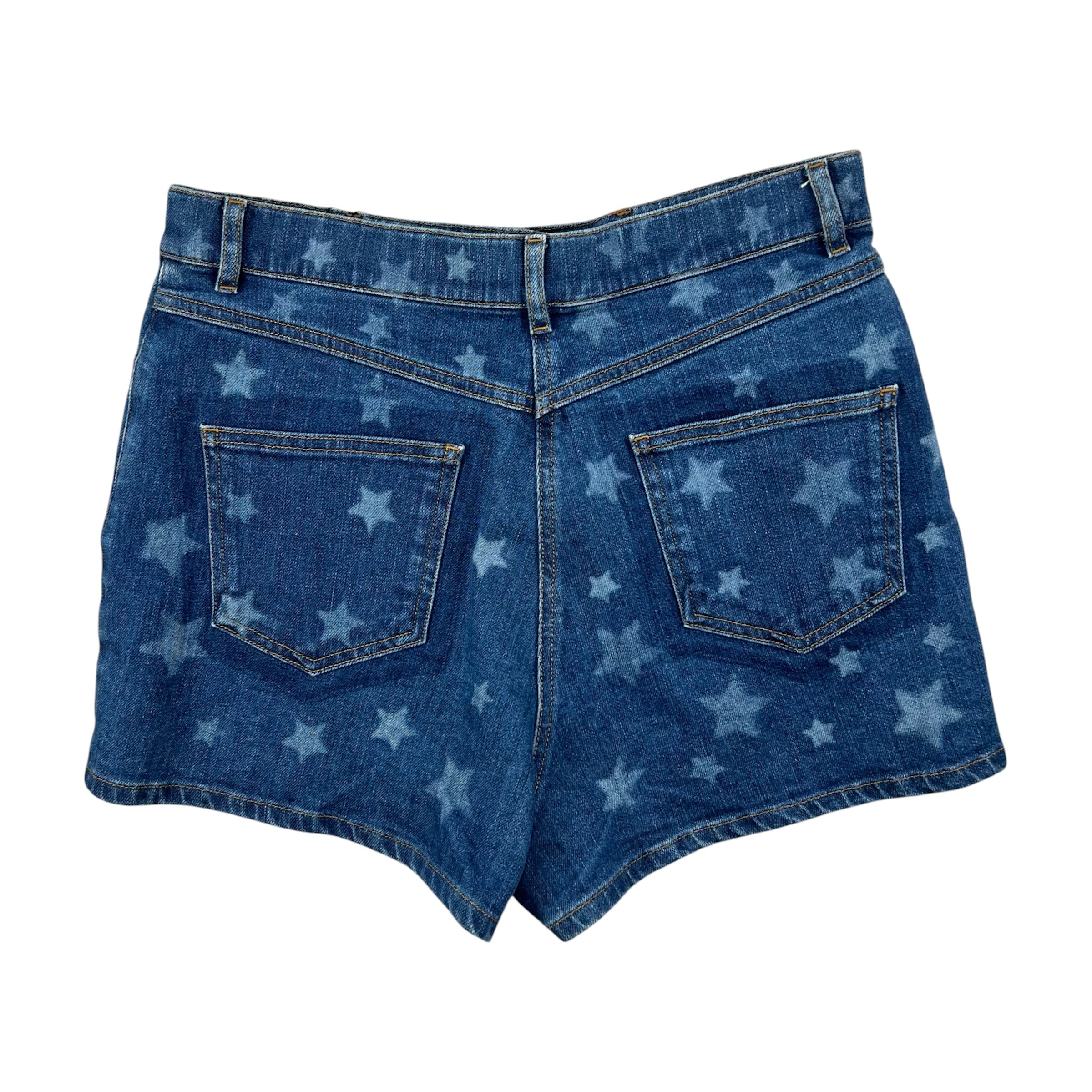 VALENTINO DENIM STAR PRINT PATTERN SHORT