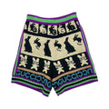 GUCCI JACQUARD-KNIT WOOL AND COTTON BLEND SHORTS