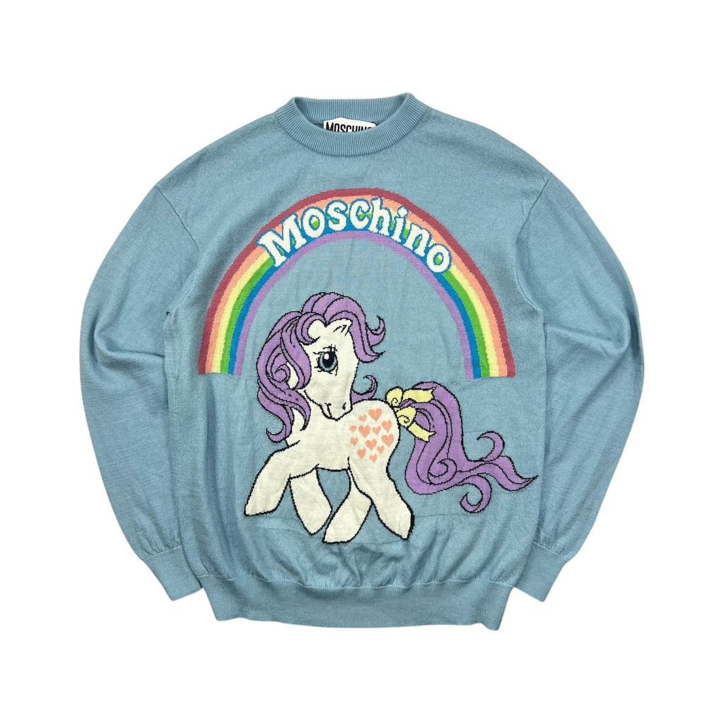 MOSCHINO "MY LITTLE PONY" INTARSIA-KNIT SWEATER