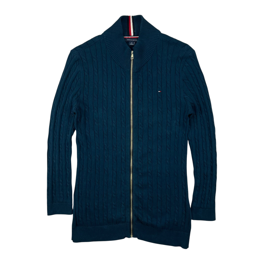 TOMMY HILFIGER NAVY BLUE ZIP-THROUGH