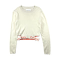 CALVIN KLEIN JEANS WAIST LOGO INTARSIA SWEATER