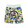 BAPE MULTI CAMO SHARK SWEAT SHORTS